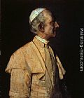 Franz Von Lenbach Canvas Paintings - Papst Leo XIII